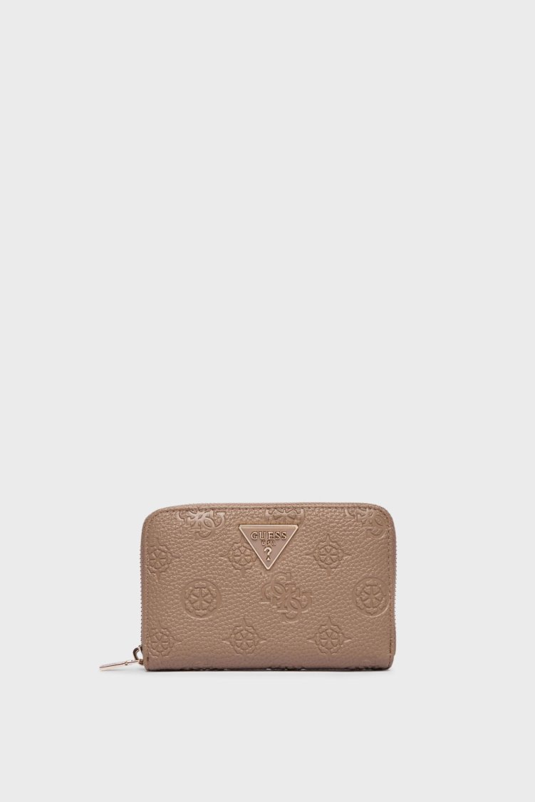 Guess Cresidia Logolu Fermuarlı SWPD9888140 Bayan Cüzdan SWPD98 88140 DKO BEJ - Guess