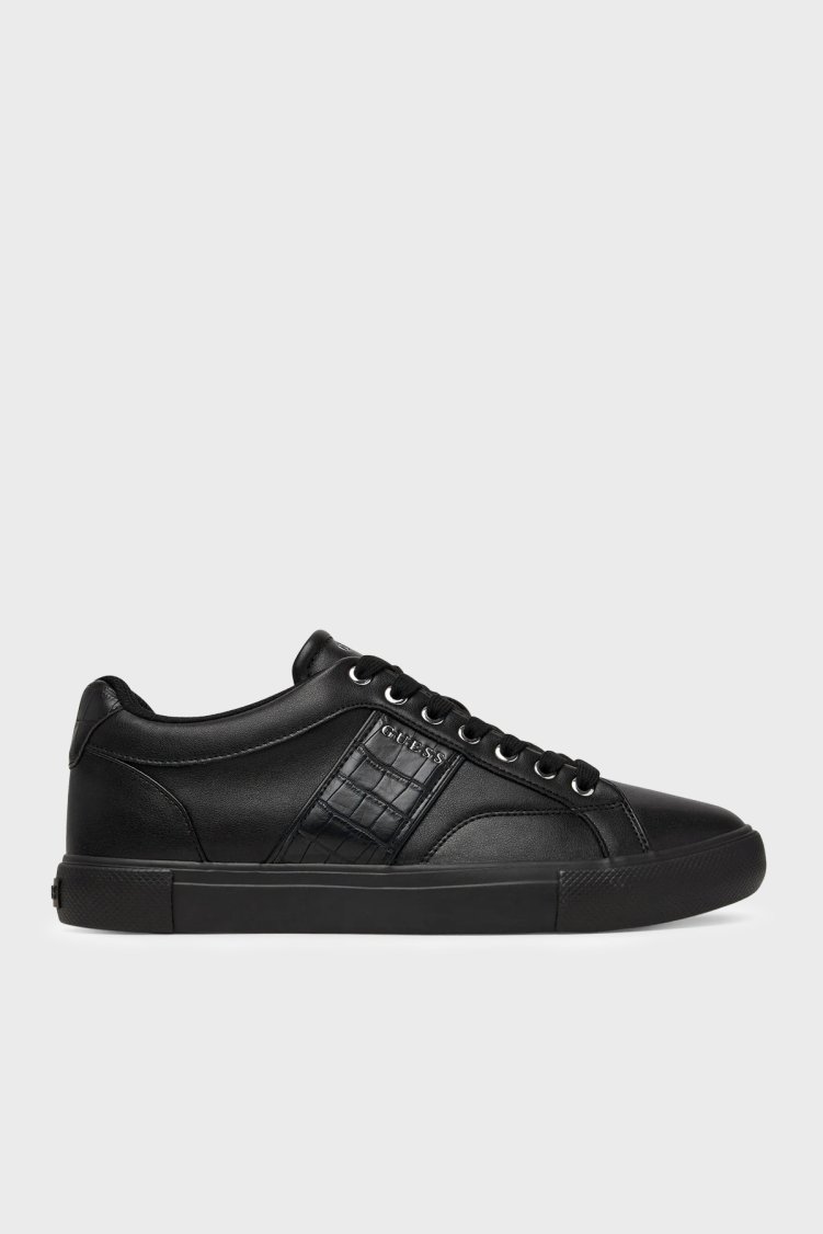 Guess Cribe Logolu Sneaker FMFCR2ELE12 Erkek Ayakkabı FMFCR2 ELE12 BLACK Siyah - Guess