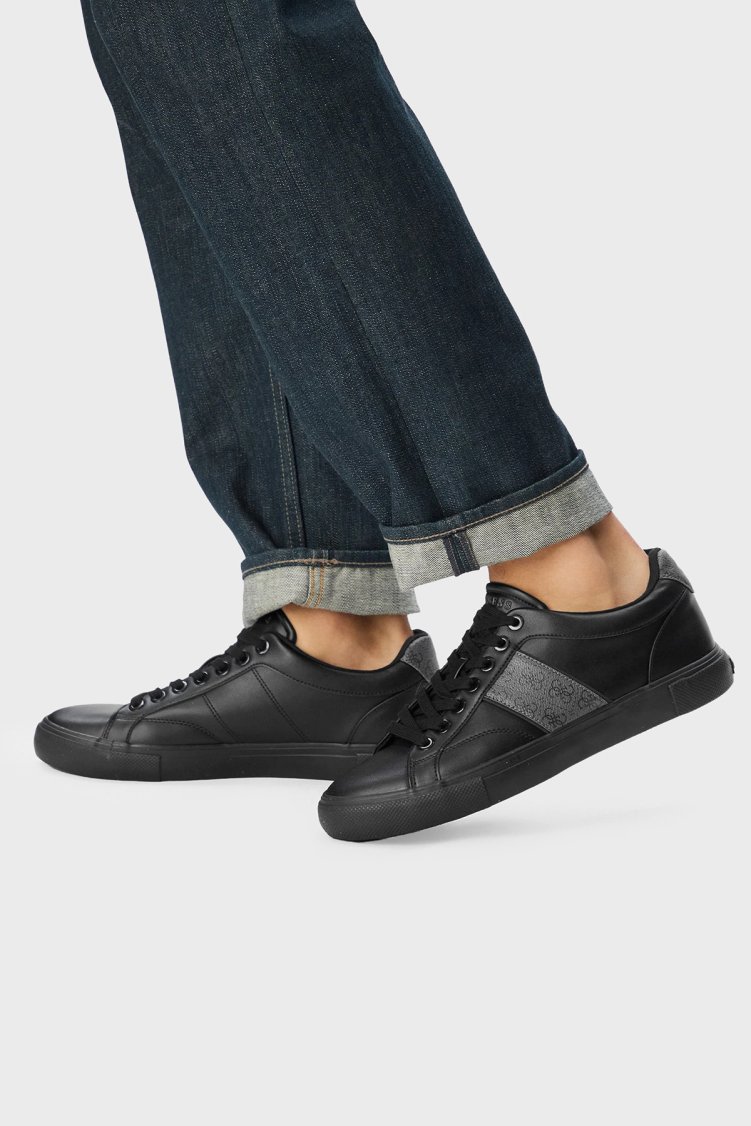 Guess Cribe Logolu Sneaker FMTCRIFAL12 Erkek Ayakkabı FMTCRI FAL12 BLACK Siyah - Guess (1)