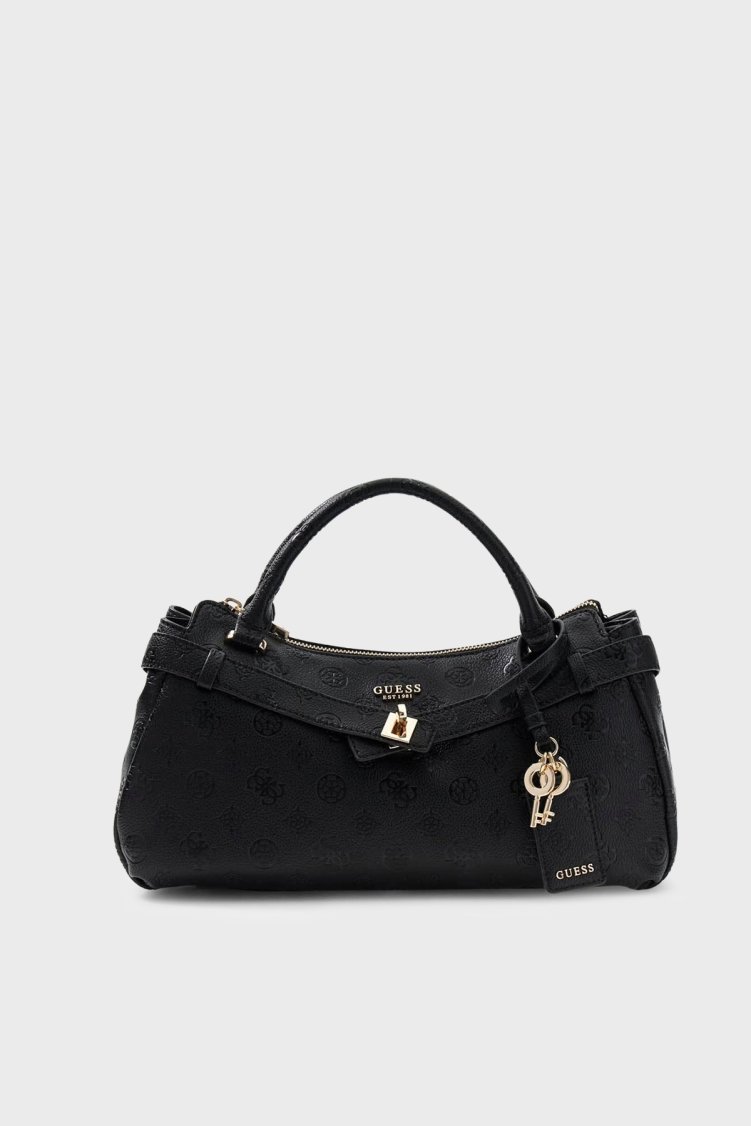 Guess Ella Logolu Çıkarılabilir Askılı HWPD9746050 Kadın Çanta HWPD97 46050 BLO Siyah - Guess