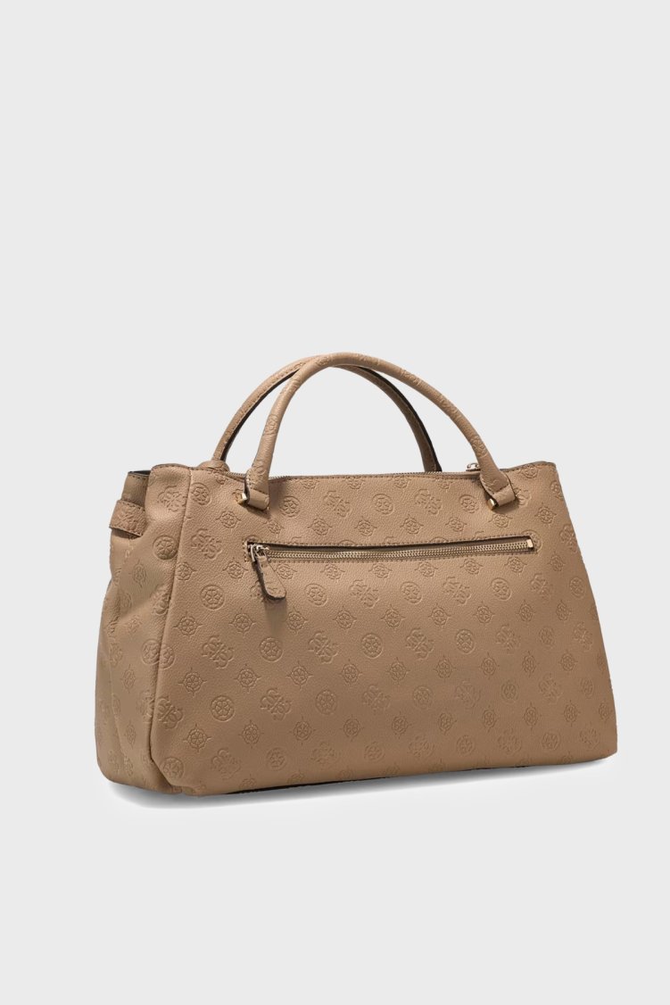 Guess Ella Logolu Çıkarılabilir Askılı HWPD9746060 Kadın Çanta HWPD97 46060 BIO Bej - Guess (1)