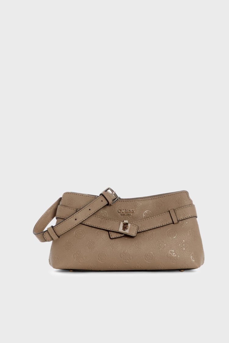 Guess Ella Logolu Çıkarılabilir Askılı HWPD9746730 Kadın Çanta HWPD97 46730 BIO Bej - Guess
