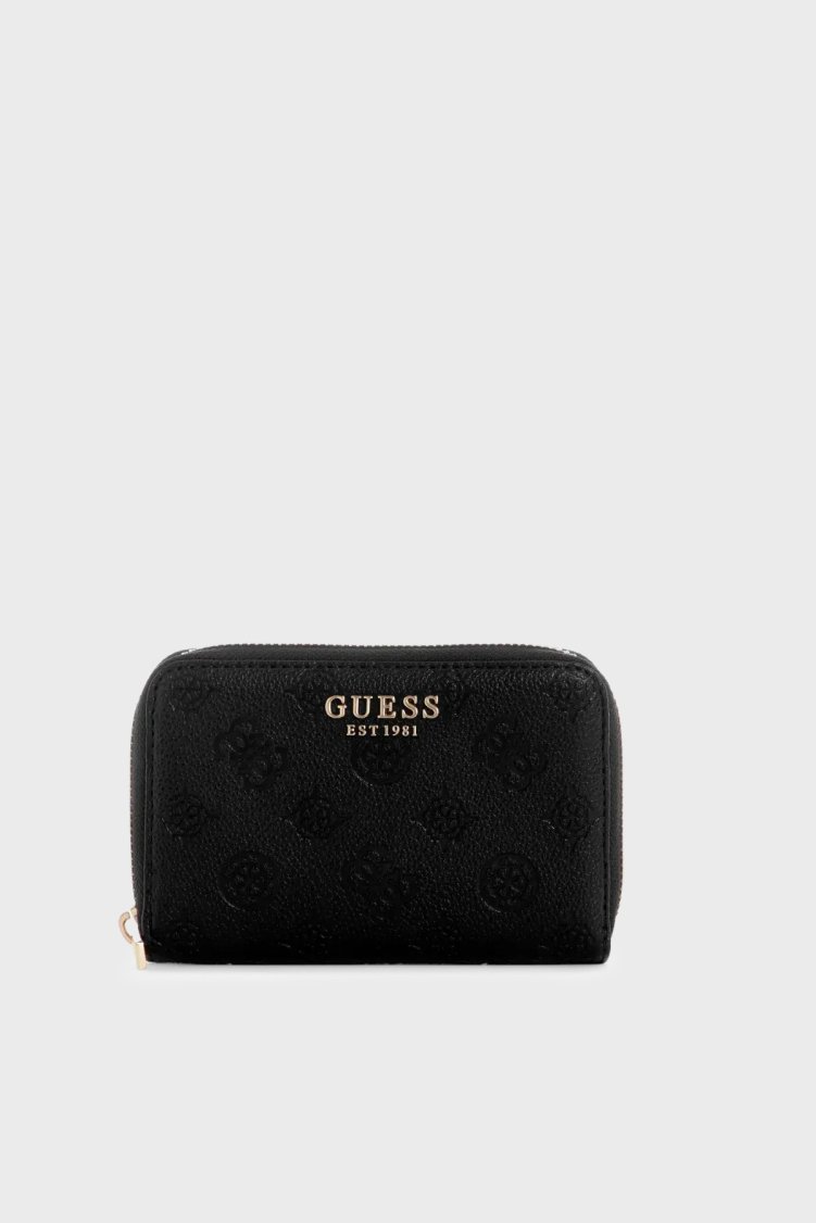 Guess Ella Logolu Fermuarlı SWPD9746140 Kadın Cüzdan SWPD97 46140 BLO Siyah - Guess