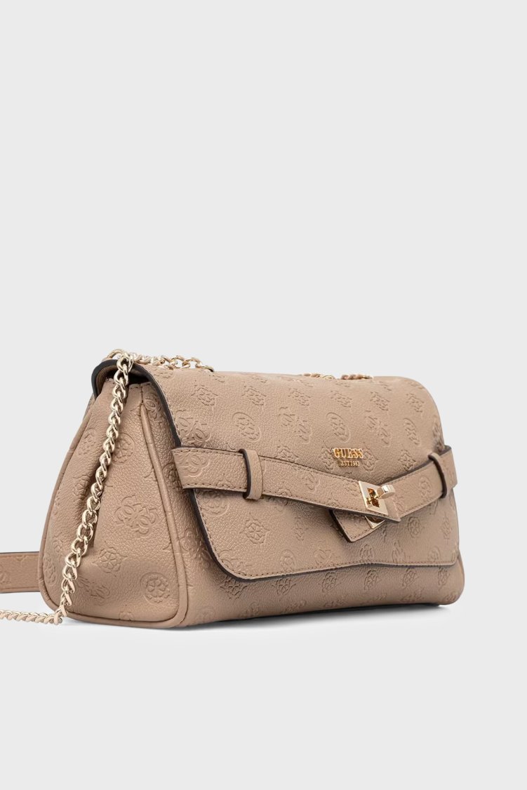Guess Ella Logolu Zincir Askılı HWPD9746210 Kadın Çanta HWPD97 46210 BIO Bej - Guess (1)