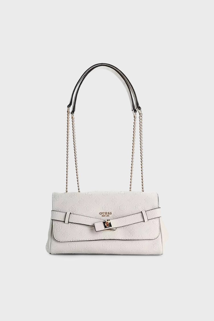 Guess Ella Logolu Zincir Askılı HWPD9746210 Kadın Çanta HWPD97 46210 STL Ekru - Guess