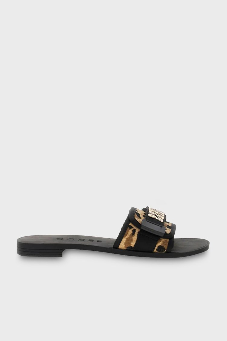 Guess Elyze Logolu FLJEL5FAB03 Kadın Terlik FLJEL5 FAB03 BLKNA SİYAH - Guess