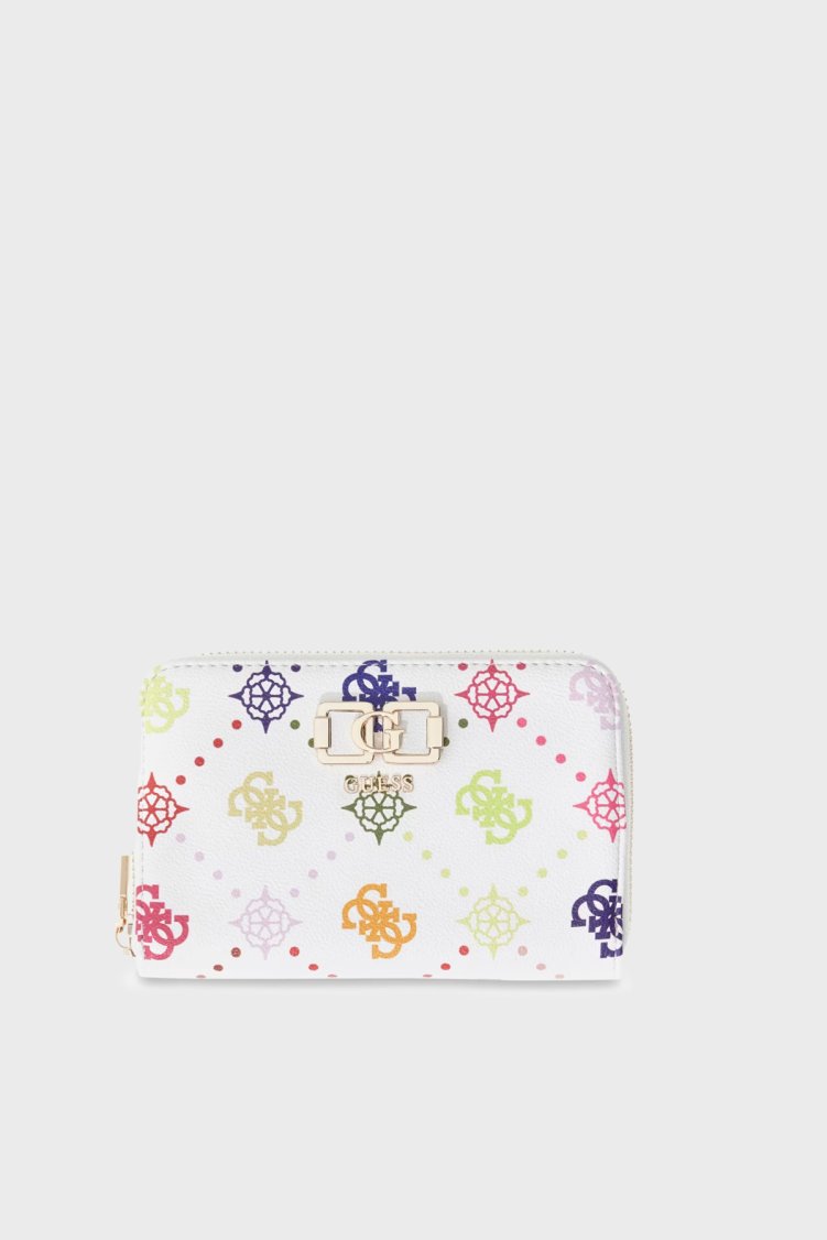 Guess Emelie Logolu SWGM9928140 Bayan Cüzdan SWGM99 28140 MUO EKRU - Guess