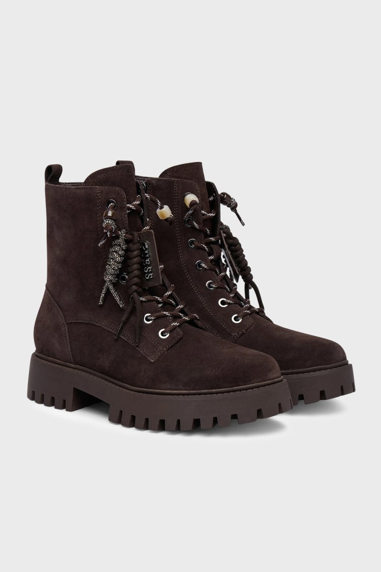 Guess Fizzle Süet Deri FLFFIZSUE10 Kadın Bot FLFFIZ SUE10 BROWN Kahve-krem - Guess (1)