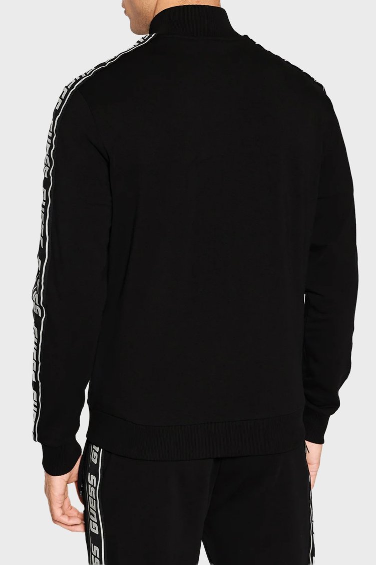 Guess Full Zip Pamuklu Regular Fit Dik Yaka Fermuarlı Z2YQ12K6ZS1 Erkek Sweat Z2YQ12 K6ZS1 JBLK SİYAH - Guess (1)