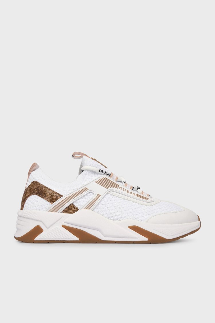 Guess Genga Logolu Bağcıklı Sneaker FLPGENFAP12 Kadın Ayakkabı FLPGEN FAP12 WHITE BEYAZ - Guess