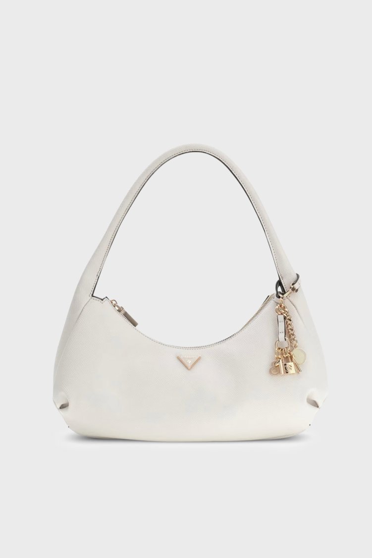 Guess Gilda Charmlı Omuz Askılı HWZG9747010 Kadın Çanta HWZG97 47010 OFF Ekru - Guess