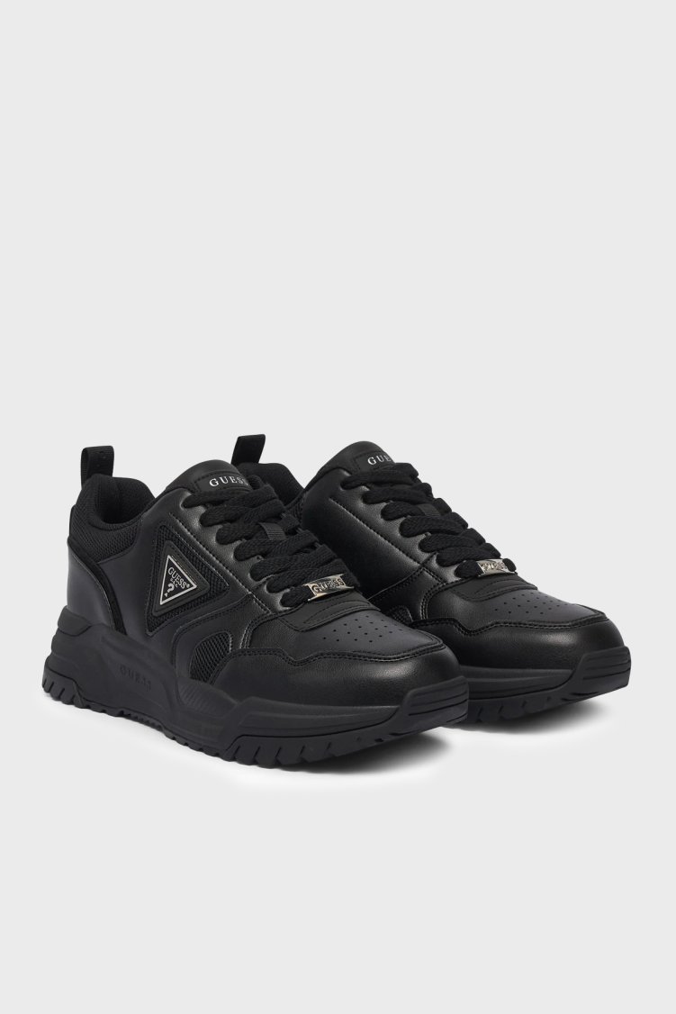 Guess Helado Logolu Sneaker FMFHELELL12 Erkek Ayakkabı FMFHEL ELL12 BLACK Siyah - Guess (1)