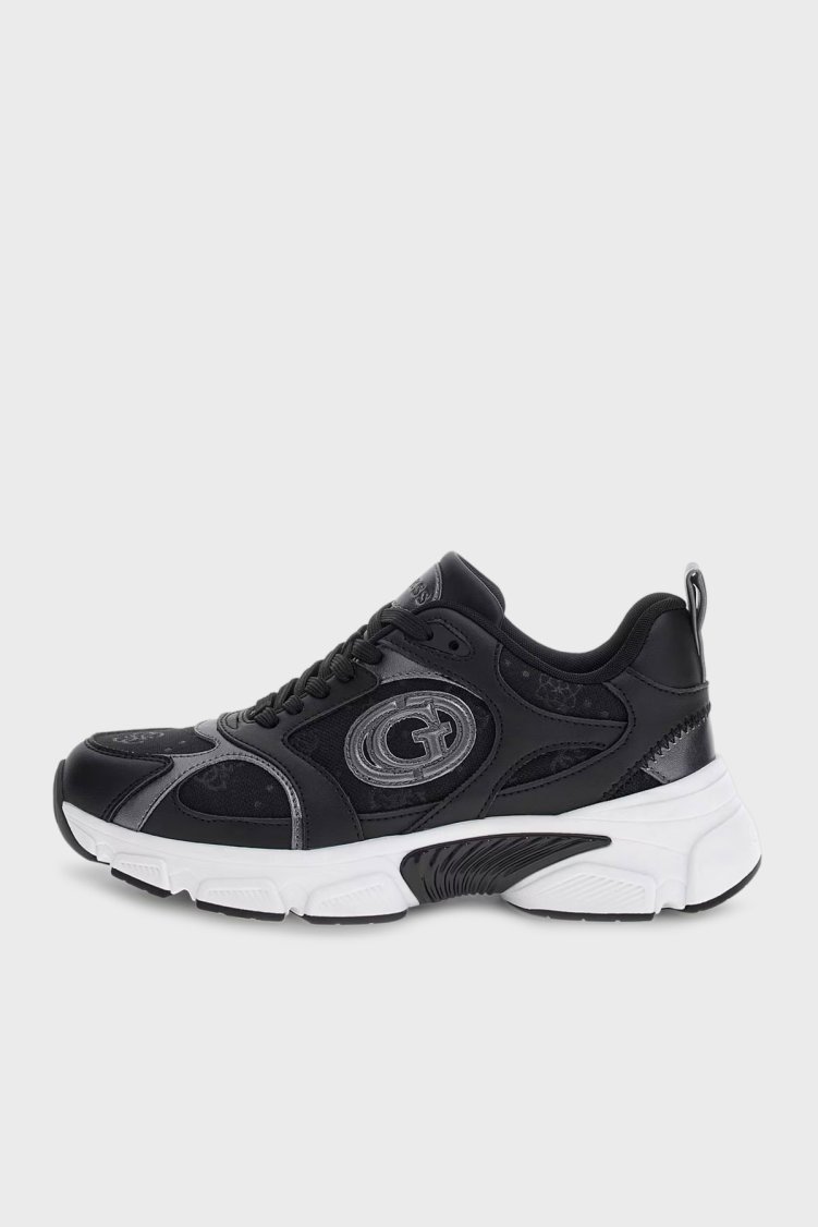 Guess Ibitha2 4G Logolu Kalın Tabanlı Sneaker FLFI2BELE12 Kadın Ayakkabı FLFI2B ELE12 BLKPE SİYAH - Guess (1)