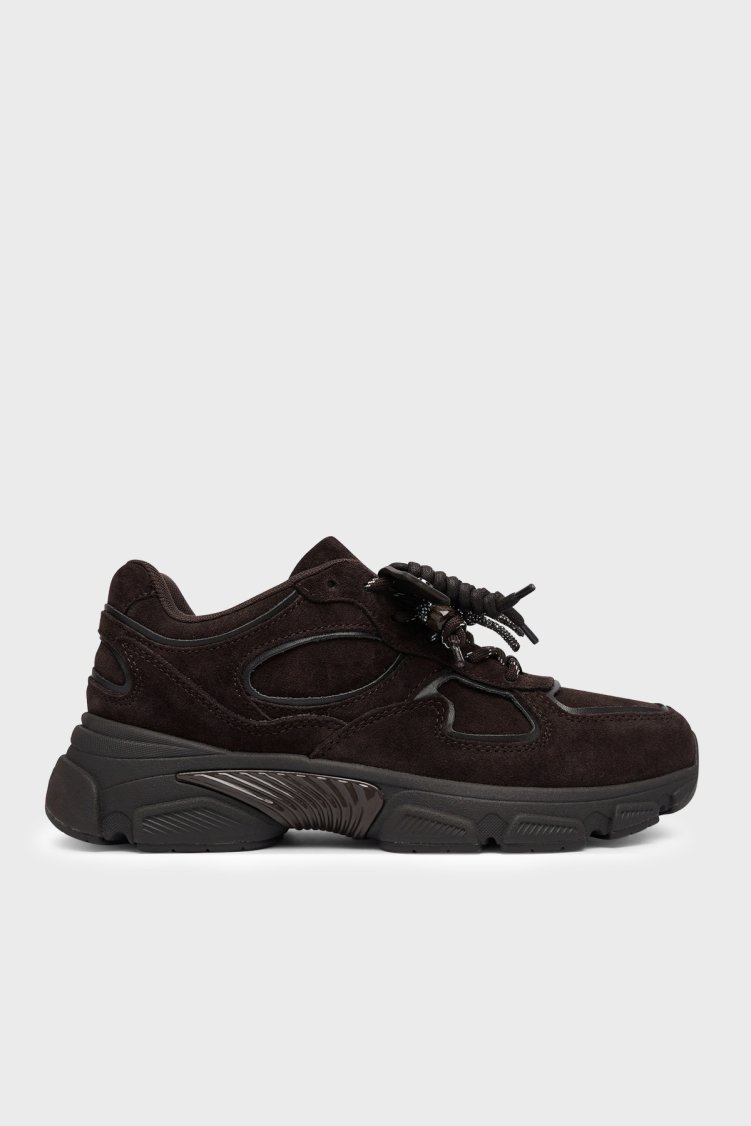 Guess Irrina Logolu Süet Sneaker FLFIRRSUE12 Kadın Ayakkabı FLFIRR SUE12 BROBR Kahve - Guess