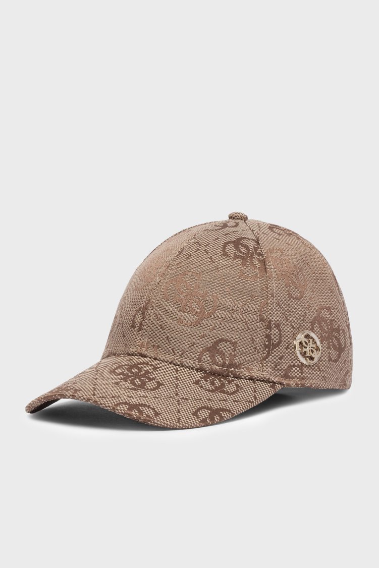 Guess Jacquard Desenli AW5625POL01 Kadın Şapka AW5625 POL01 LTL Kahve - Guess