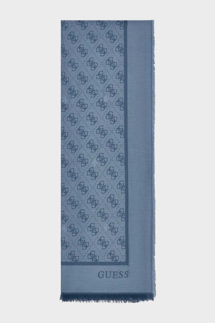 Guess Jacquard Logolu 70 x 180 AW5529VIS03 Kadın Şal AW5529 VIS03 PCB Açık mavi - Guess