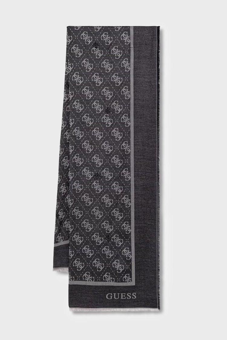 Guess Jacquard Logolu 70 x 180 cm AW5529VIS03 Kadın Şal AW5529 VIS03 BLA Siyah - Guess
