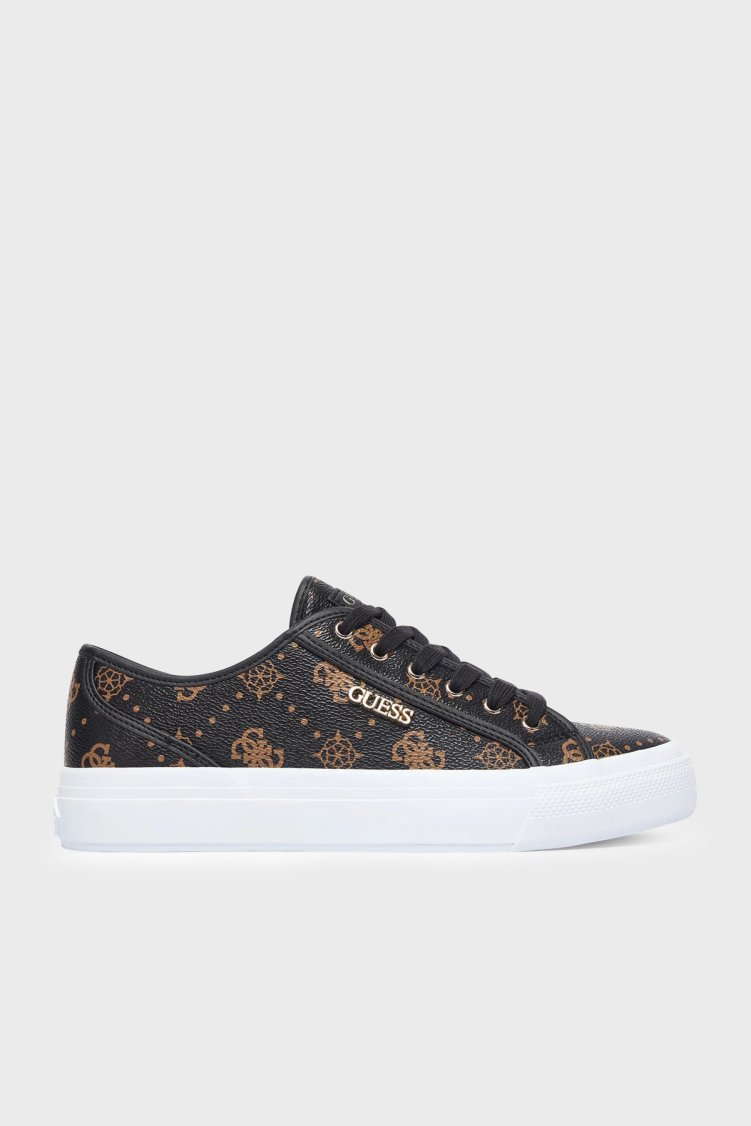 Guess Jelexa 4G Logolu Sneaker FLTJ10FAL12 Kadın Ayakkabı FLTJ10 FAL12 BROWN Kahve-krem - Guess