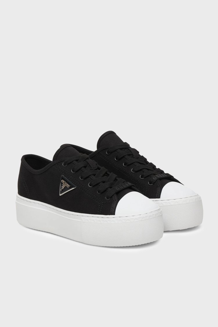 Guess Joezi Logolu Kalın Tabanlı Sneaker FLJJZ3FAB12 Kadın Ayakkabı FLJJZ3 FAB12 BLACK SİYAH - Guess (1)