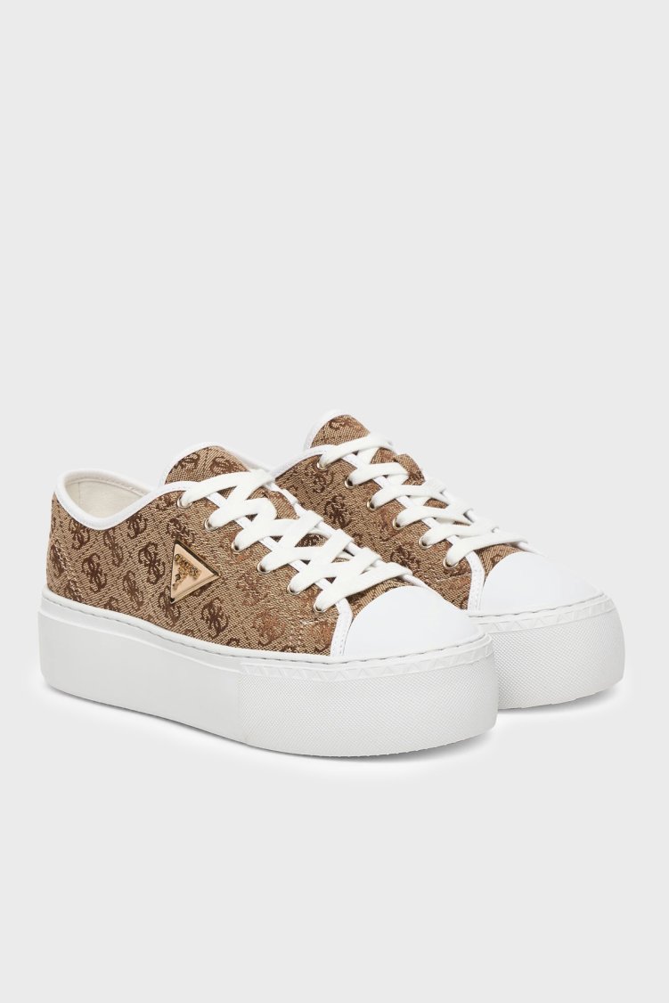 Guess Joezi Logolu Sneaker FLJJZ4FAL12 Kadın Ayakkabı FLJJZ4 FAL12 BEIBR KAHVE - Guess (1)