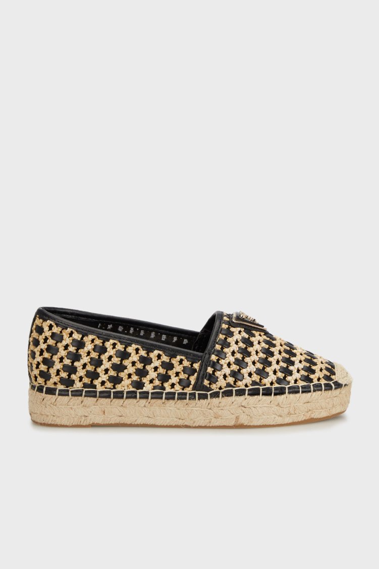 Guess Jolandon Logolu Hasır FLJDNNFAB14 Kadın Espadril FLJDNN FAB14 BLACK SİYAH - Guess