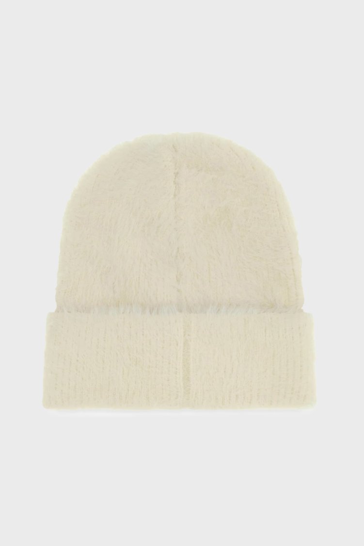 Guess Knitted Logolu Örme AW5633POL01 Kadın Bere AW5633 POL01 OFF Ekru - Guess (1)