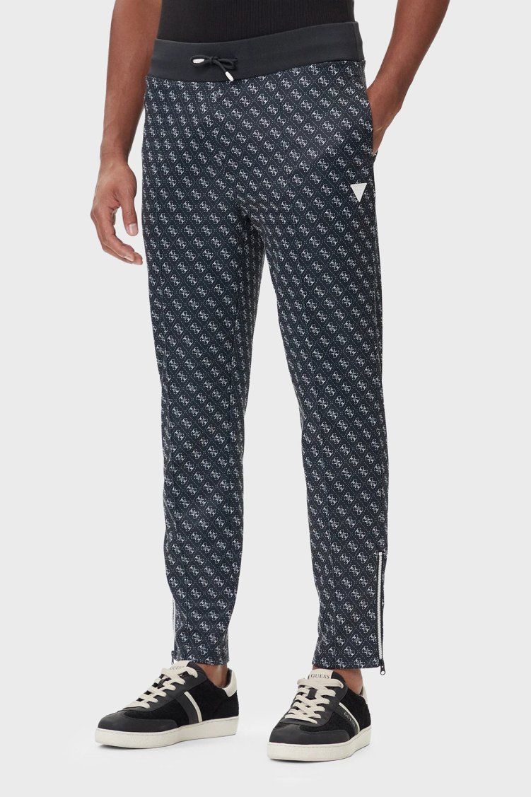 Guess Korbin Jakarlı Logo Baskılı Pamuklu Regular Fit Jogger Z2BB05K7122 Erkek Pantolon Z2BB05 K7122 P9QC SİYAH - Guess (1)