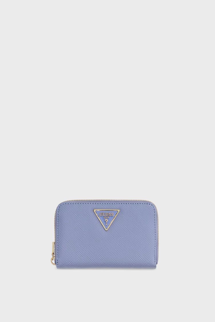 Guess Laurel Logolu Fermuarlı SWZG7459140 Bayan Cüzdan SWZG74 59140 GBU MAVİ - Guess