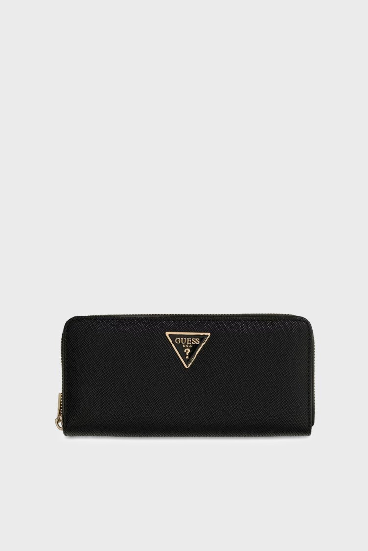 Guess Laurel Logolu Fermuarlı SWZG7459146 Kadın Cüzdan SWZG74 59146 BLA Siyah - Guess