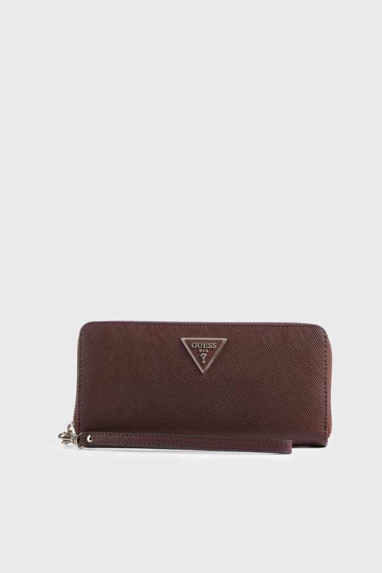 Guess Laurel Logolu Fermuarlı SWZG7459146 Kadın Cüzdan SWZG74 59146 BUR Bordo - Guess