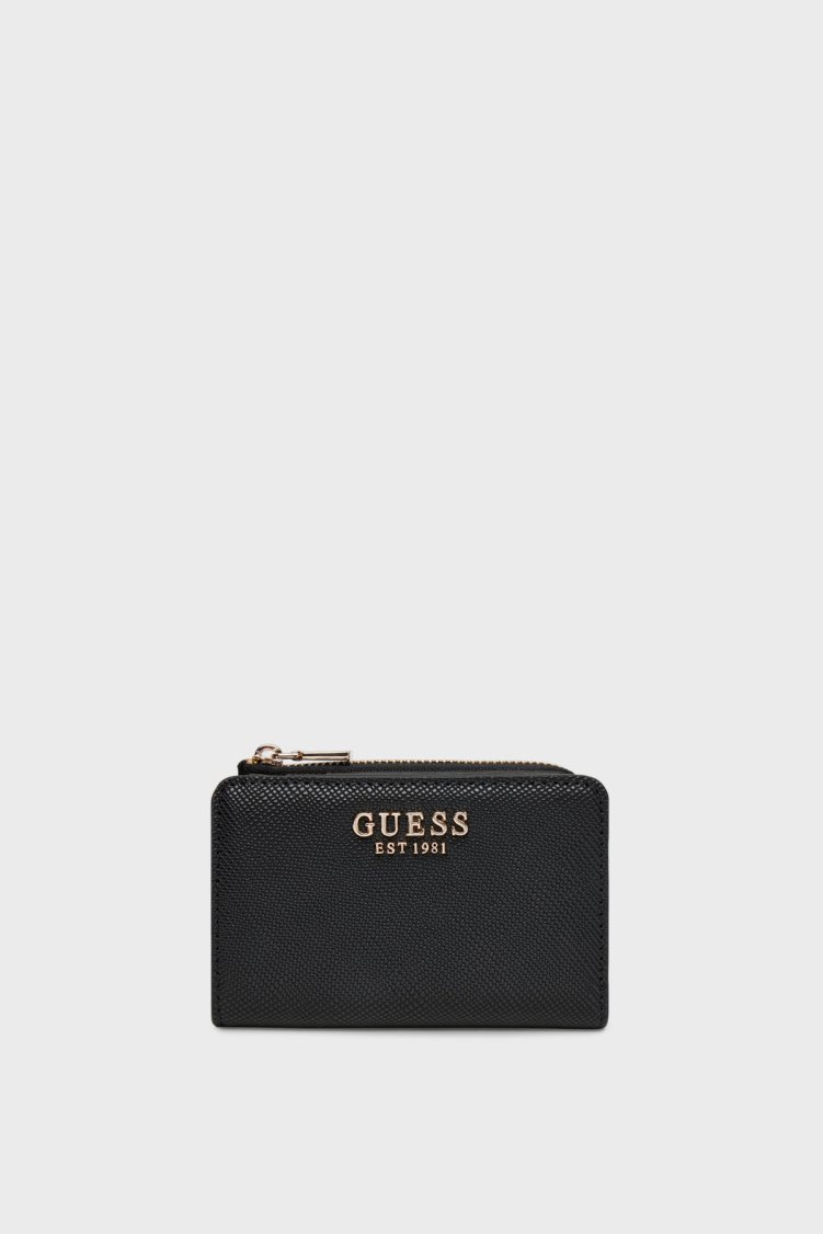 Guess Laurel Logolu Fermuarlı SWZG7459156 Bayan Cüzdan SWZG74 59156 BLA SİYAH - Guess