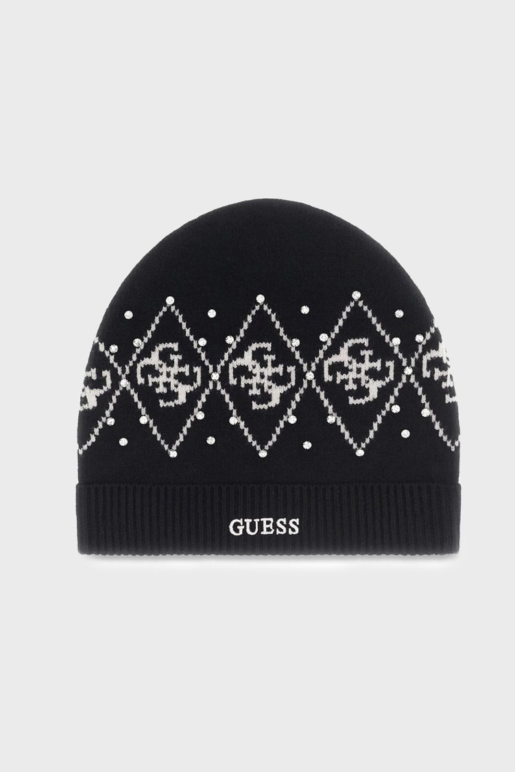 Guess Lily 4G Logolu V6BZ09Z1747 Kadın Bere V6BZ09 Z1747 JBLK Siyah - Guess