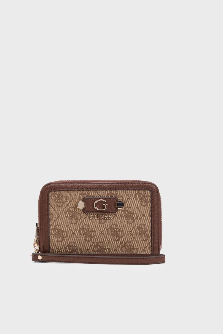 Guess Lindsey 4G Fermuarlı SWSG9749140 Kadın Cüzdan SWSG97 49140 LTL Kahve - Guess