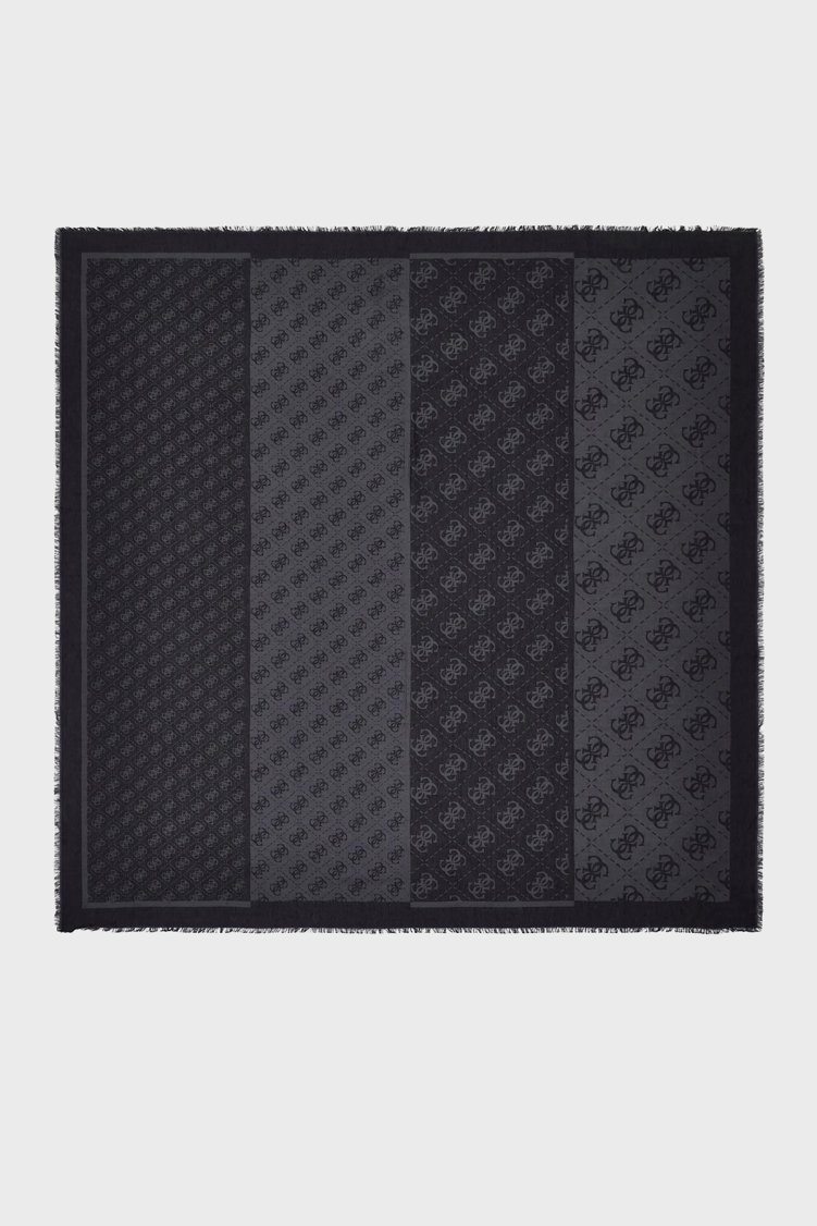 Guess Lindsey Logolu 120 x 120 cm AW5526VIS03 Kadın Eşarp AW5526 VIS03 CLO Antrasit - Guess