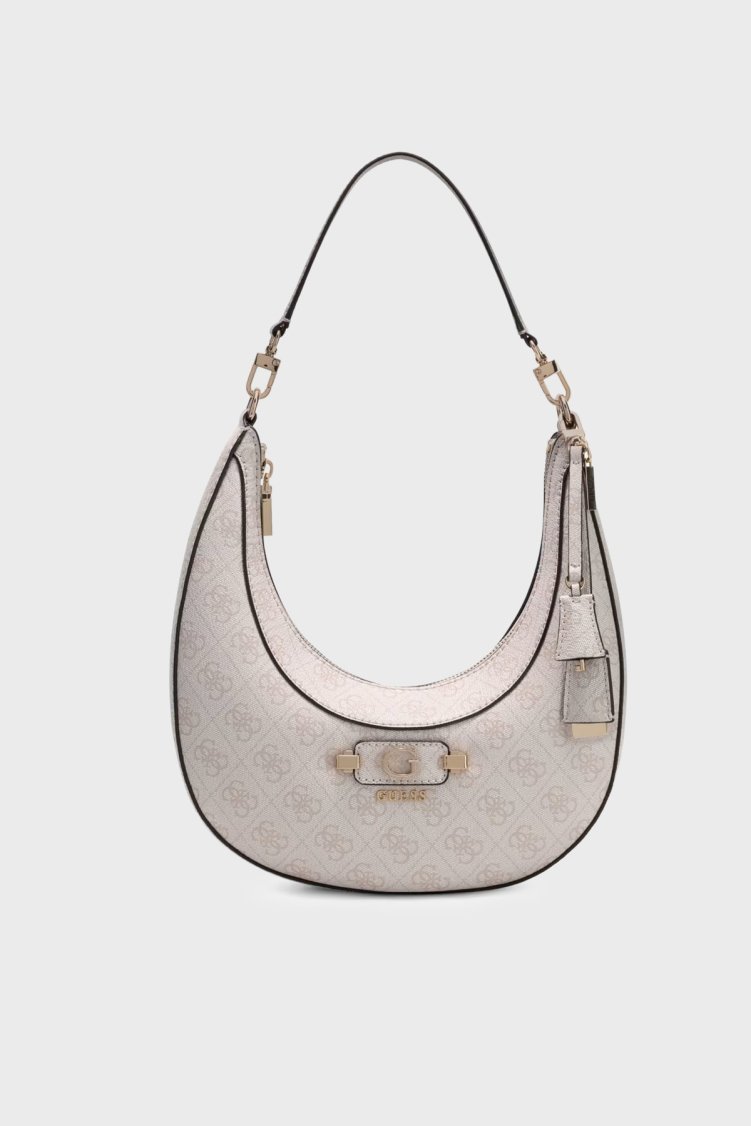 Guess Lindsey Logolu Çıkarılabilir Askılı HWSG9749010 Kadın Çanta HWSG97 49010 BNN Krem - Guess