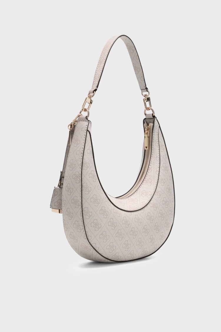 Guess Lindsey Logolu Çıkarılabilir Askılı HWSG9749010 Kadın Çanta HWSG97 49010 BNN Krem - Guess (1)