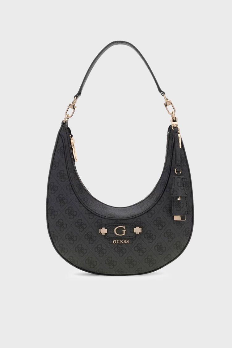Guess Lindsey Logolu Çıkarılabilir Askılı HWSG9749010 Kadın Çanta HWSG97 49010 CLO Antrasit - Guess