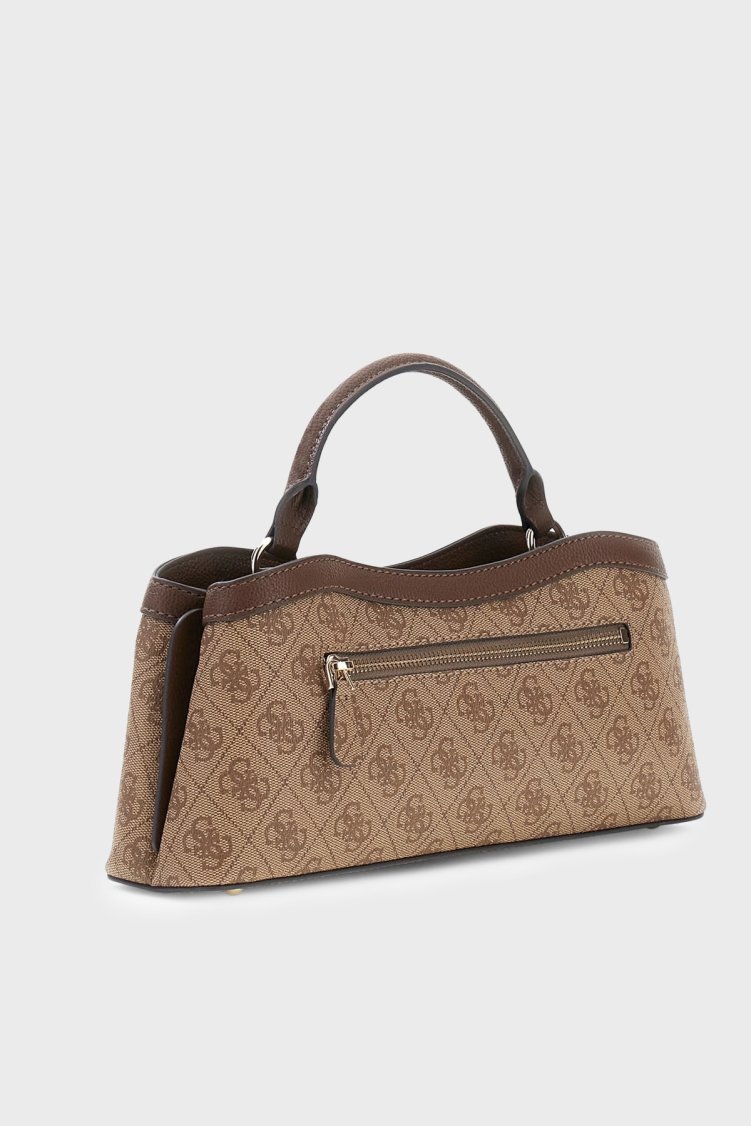 Guess Lindsey Logolu Çıkarılabilir Zincir Askılı HWSG9749050 Kadın Çanta HWSG97 49050 LTL Kahve - Guess (1)