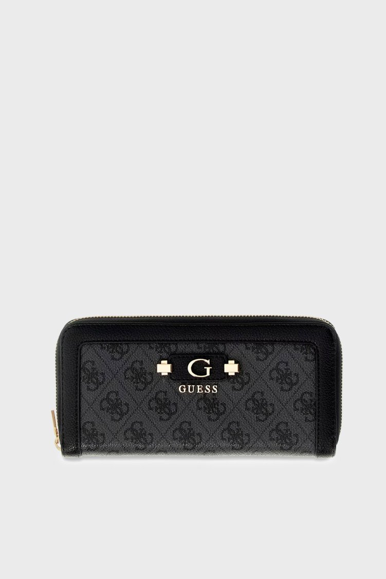 Guess Lindsey Logolu Fermuarlı SWSG9749146 Kadın Cüzdan SWSG97 49146 CLO Antrasit - Guess