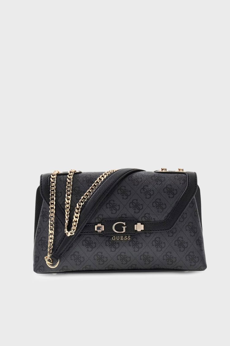 Guess Lindsey Logolu Zincir Askılı HWSG9749210 Kadın Çanta HWSG97 49210 CLO Antrasit - Guess