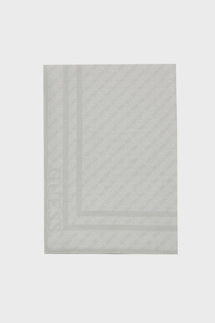 Guess Logolu 70 x 200 cm İpek Kadın Şal AW5750 SIL03 GRY Gri - Guess