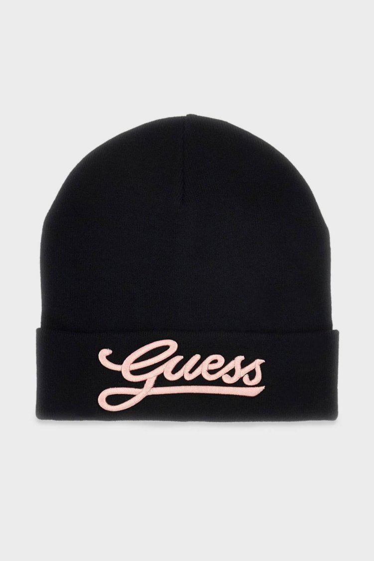 Guess Logolu AW5400POL01 Kadın Bere AW5400 POL01 BLA SİYAH - Guess