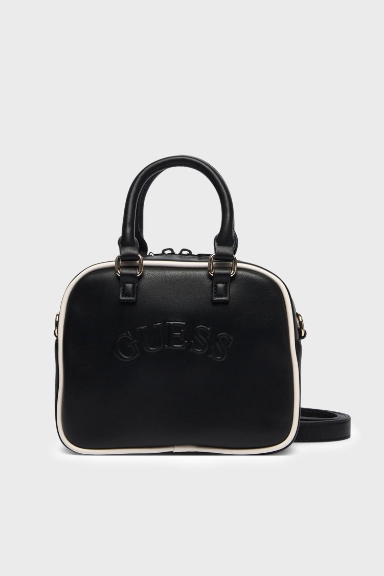 Guess Logolu Çıkarılabilir Askılı Mini V6BZ03W4541 Kadın Çanta V6BZ03 W4541 JBLK Siyah - Guess