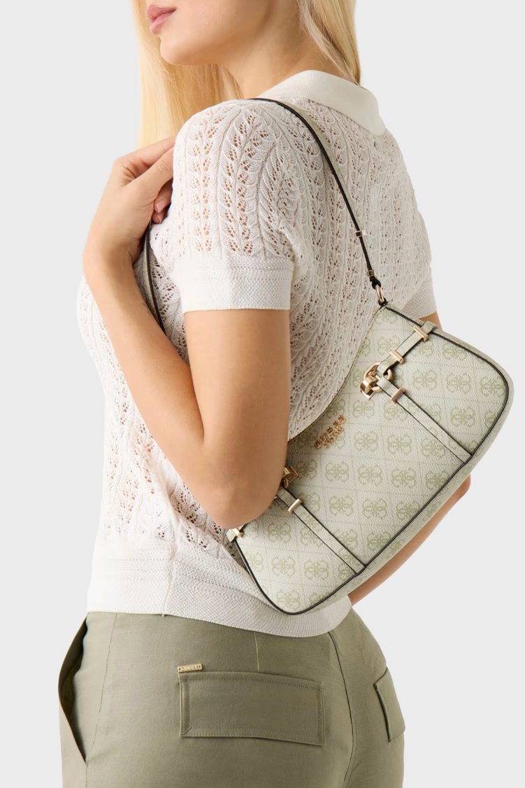 Guess Logolu Omuz Askılı HWSG9917180 Kadın Çanta HWSG99 17180 BNN KREM - Guess (1)