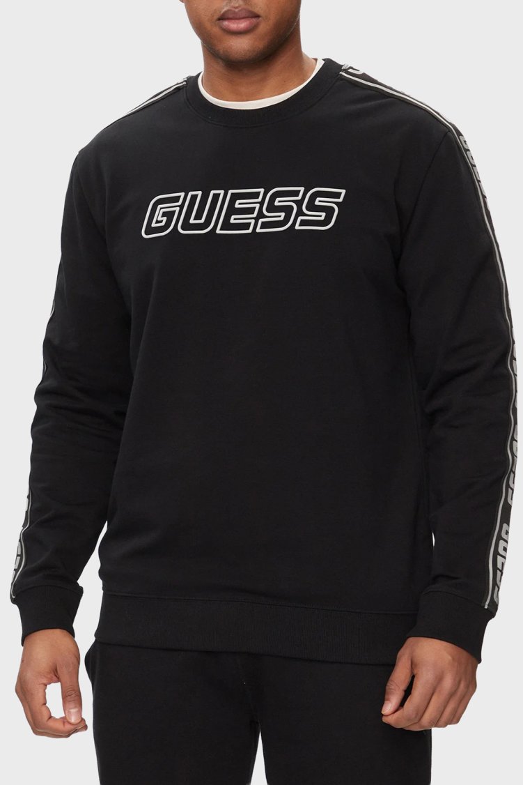 Guess Logolu Regular Fit Bisiklet Yaka Erkek Z4GQ24K6ZS1 Sweat Z4GQ24 K6ZS1 JBLK Siyah - Guess