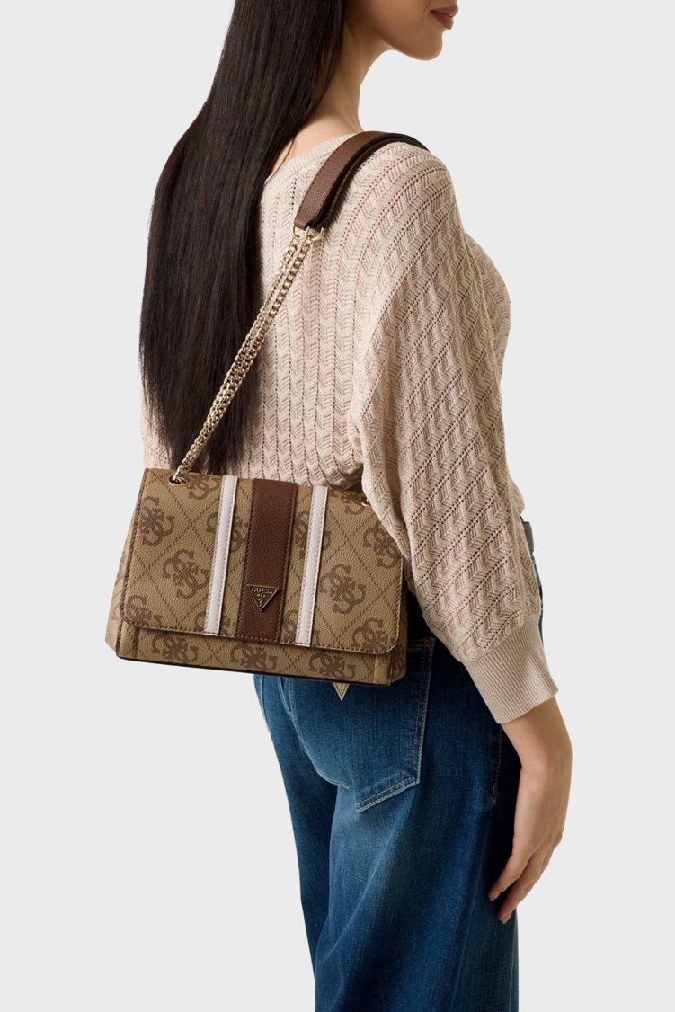 Guess Logolu Zincir Askılı HWSS9672210 Kadın Çanta HWSS96 72210 LGW KAHVE - Guess (1)