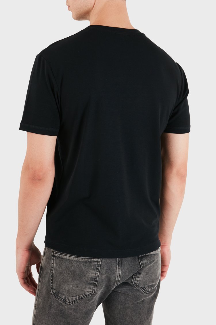 Guess Loris Logolu Regular Fit Bisiklet Yaka Z6YI27K5091 Erkek T Shirt Z6YI27 K5091 JBLK Siyah - Guess (1)