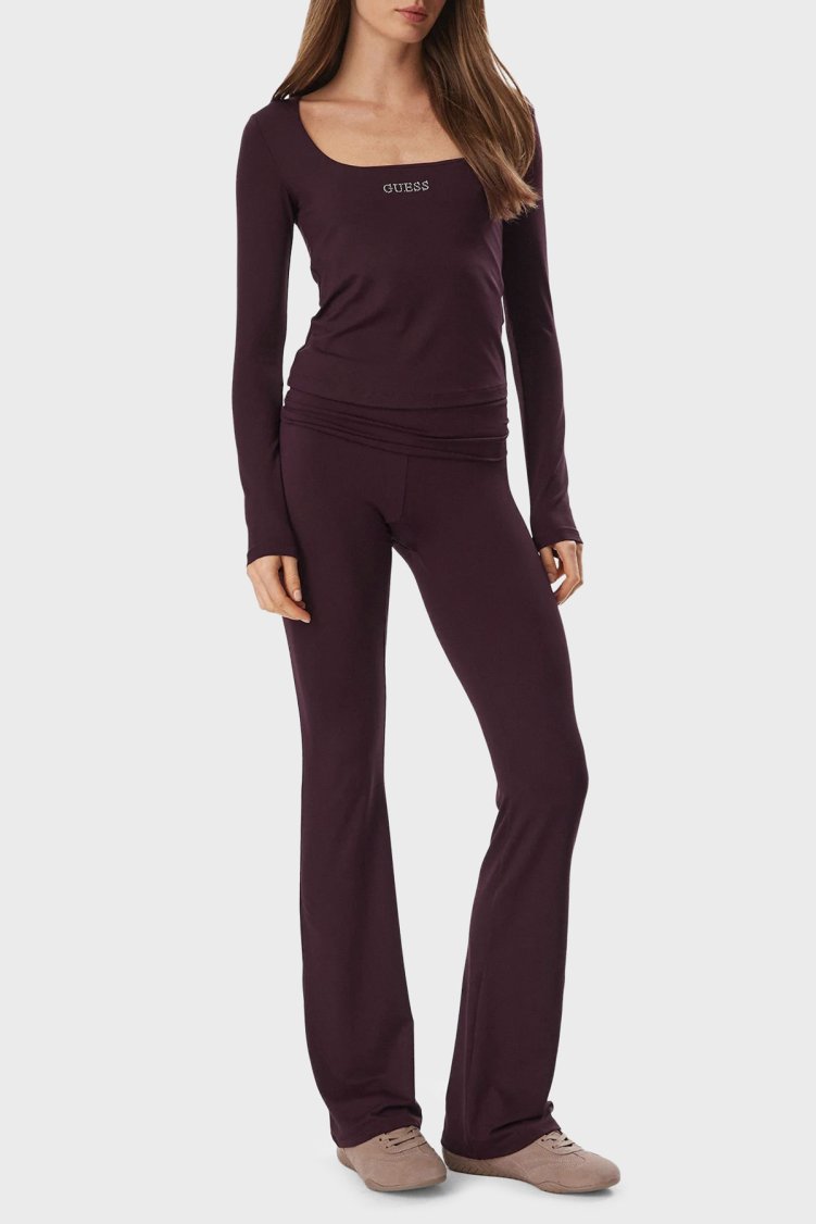 Guess Lotus Kadın Top V6BP05 K6318 RGP Bordo - Guess (1)