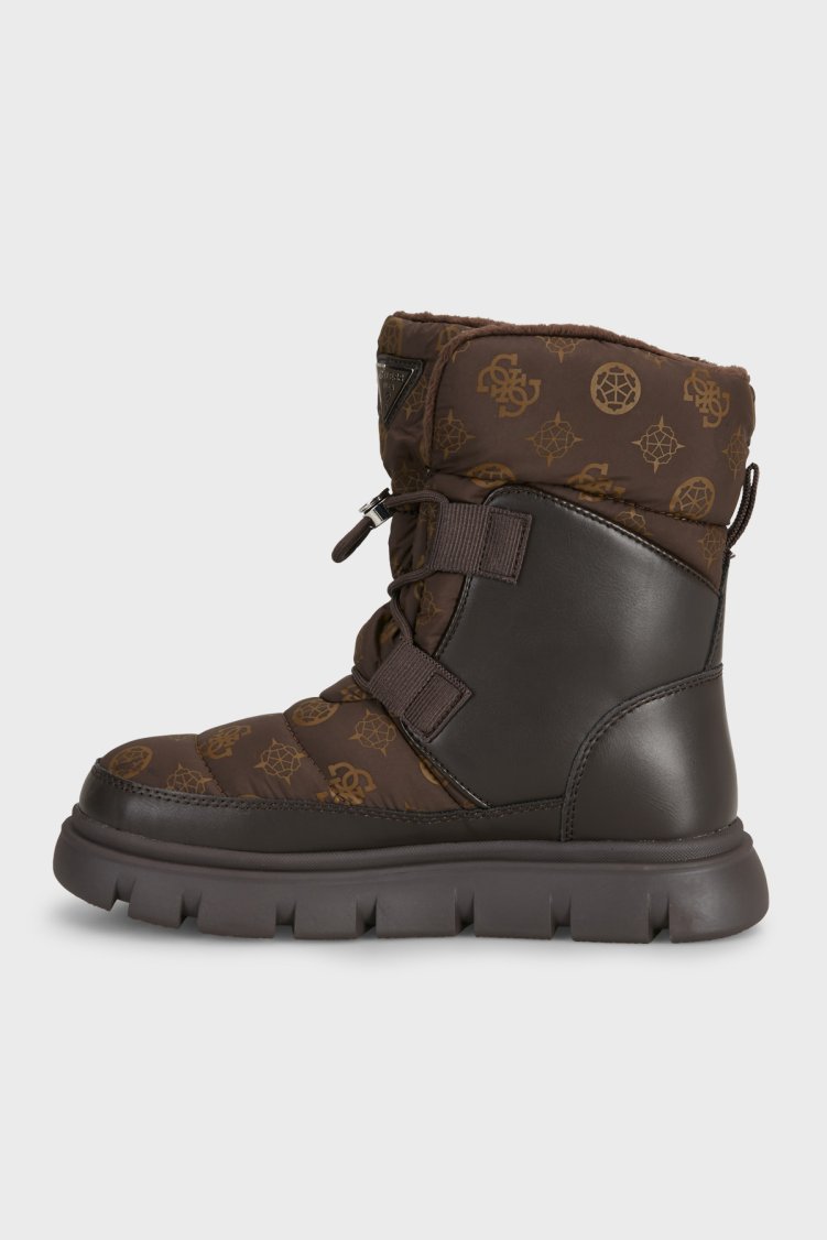 Guess Mabry Logolu Kalın Taban FLFMABFAL10 Kadın Bot FLFMAB FAL10 BROWN Kahve-krem - Guess (1)