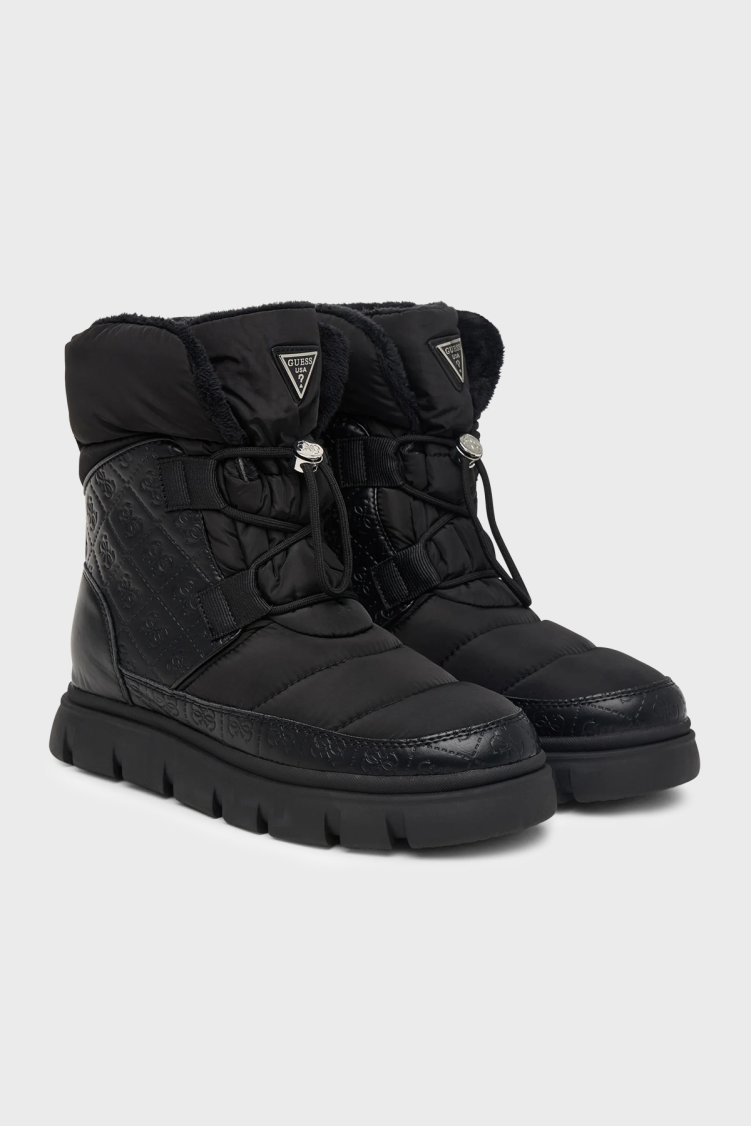 Guess Mabry Logolu Kalın Tabanlı Kadın Bot FLFMAB FAB10 BLACK Siyah - Guess (1)